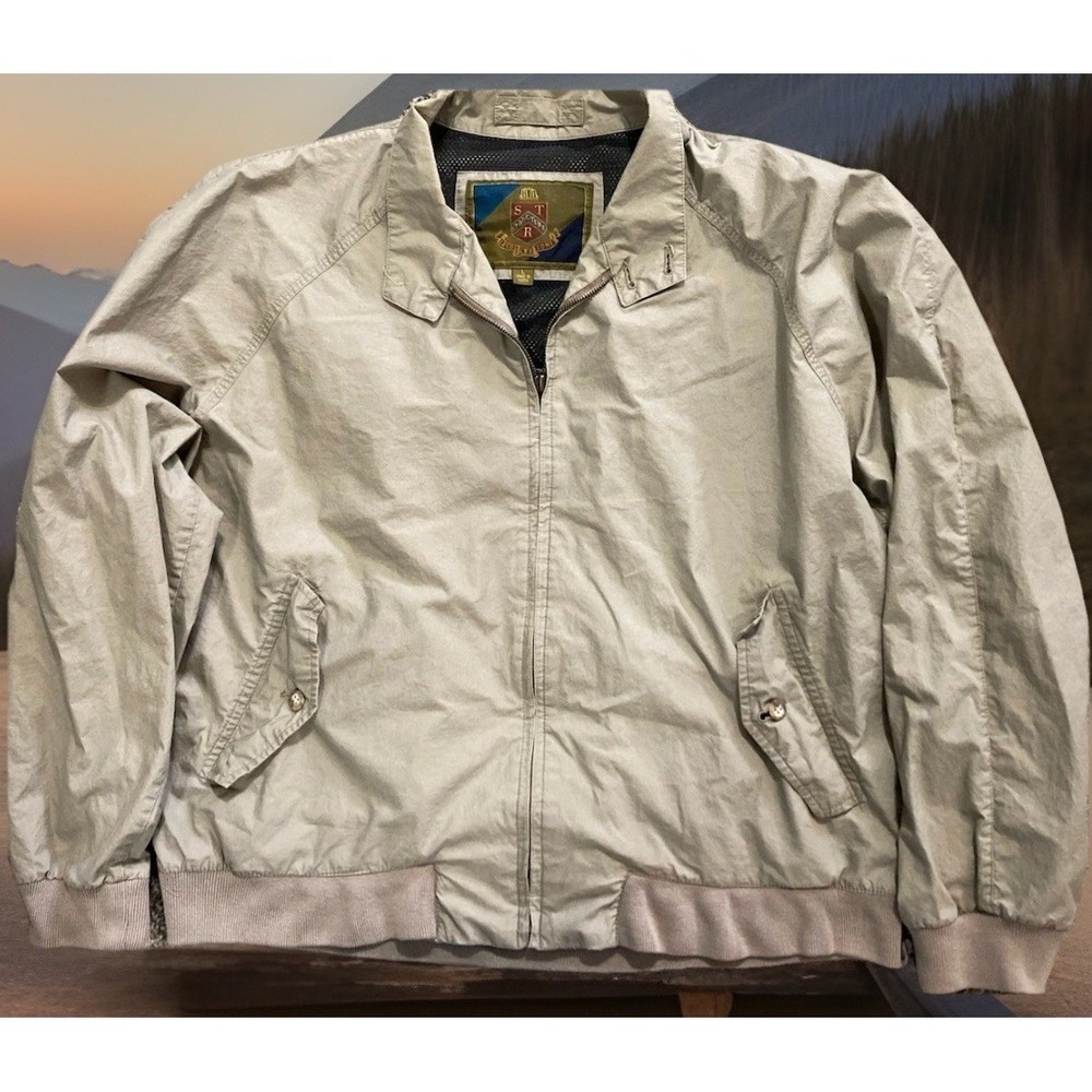 Vintage Mens Members Only Jacket Lightweight Full Zip Casual Golf Style L